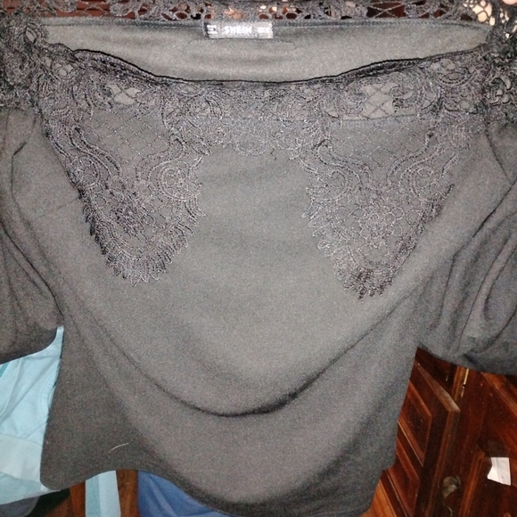 SHEIN Black Lace Blouse - Picture 1 of 2